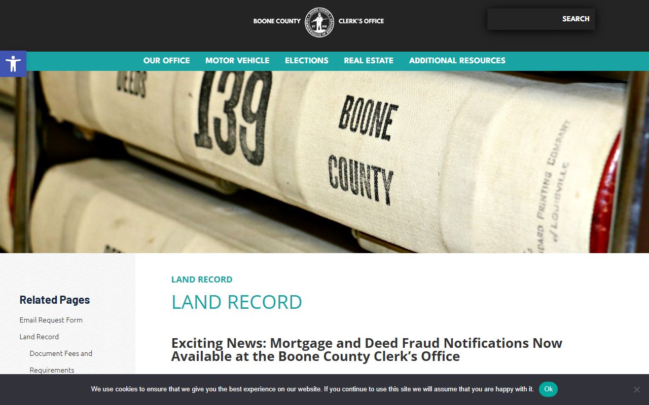Boone County land records department