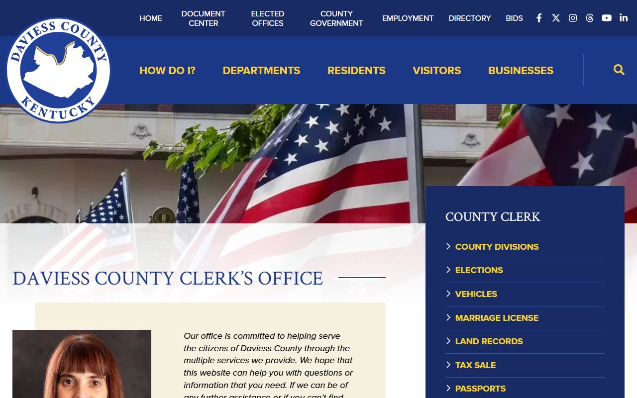 Daviess County Clerk office in Owensboro Kentucky